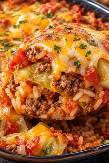 Cabbage Roll Casserole - A Comforting Dinner Recipe — featured