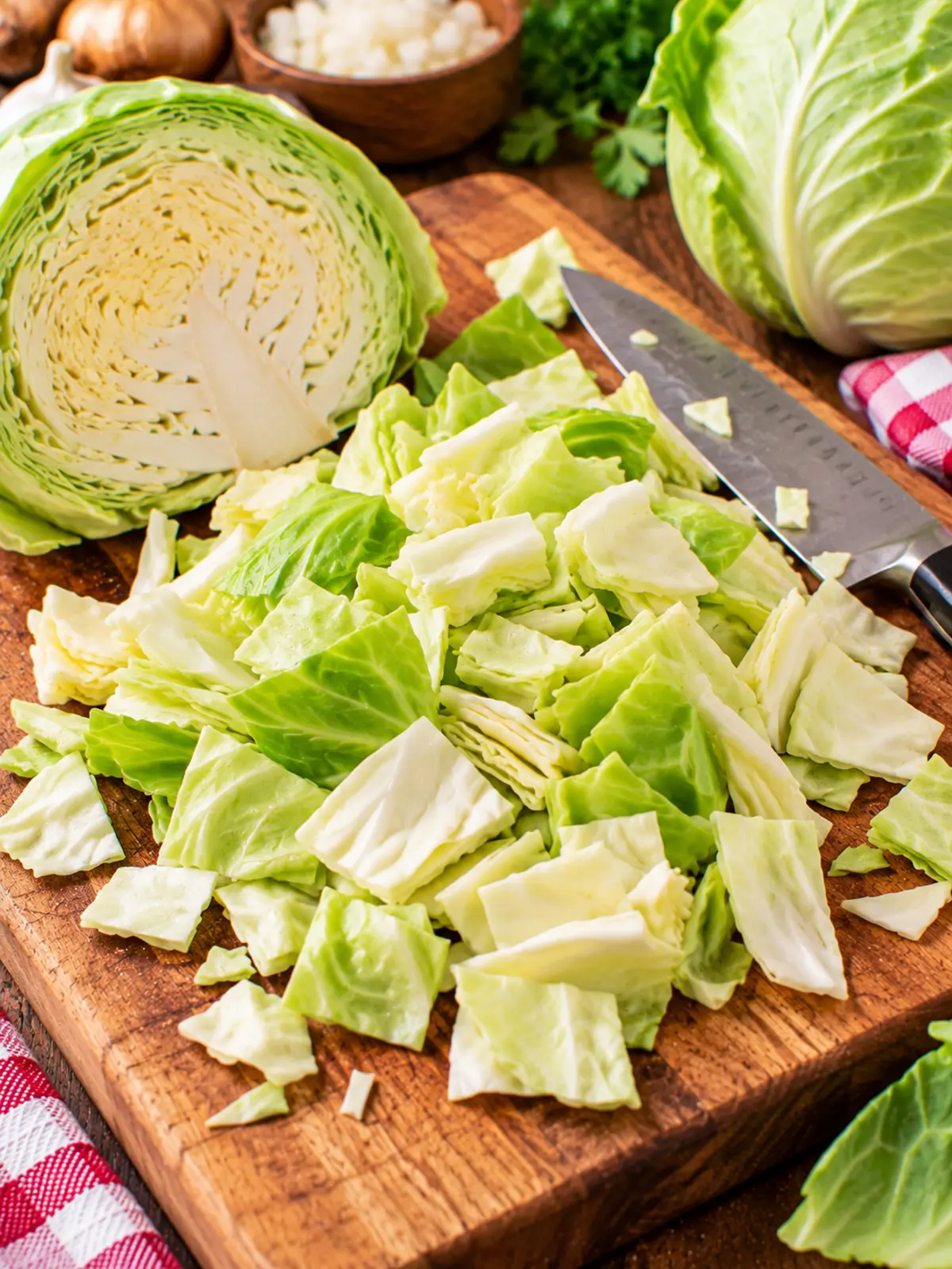 Cabbage Roll Casserole with Turkey Bacon — instructional process