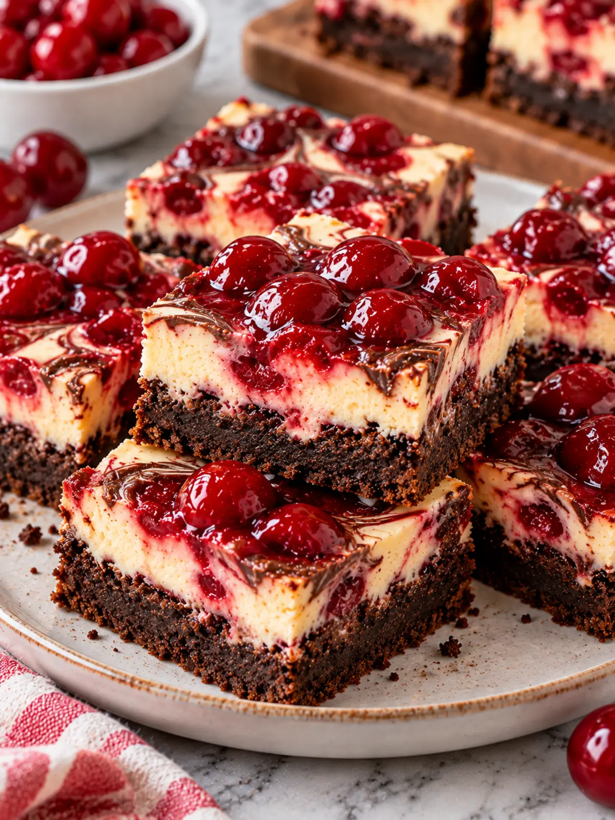 Cherry Cheesecake Brownies - A Decadent Treat — final beauty