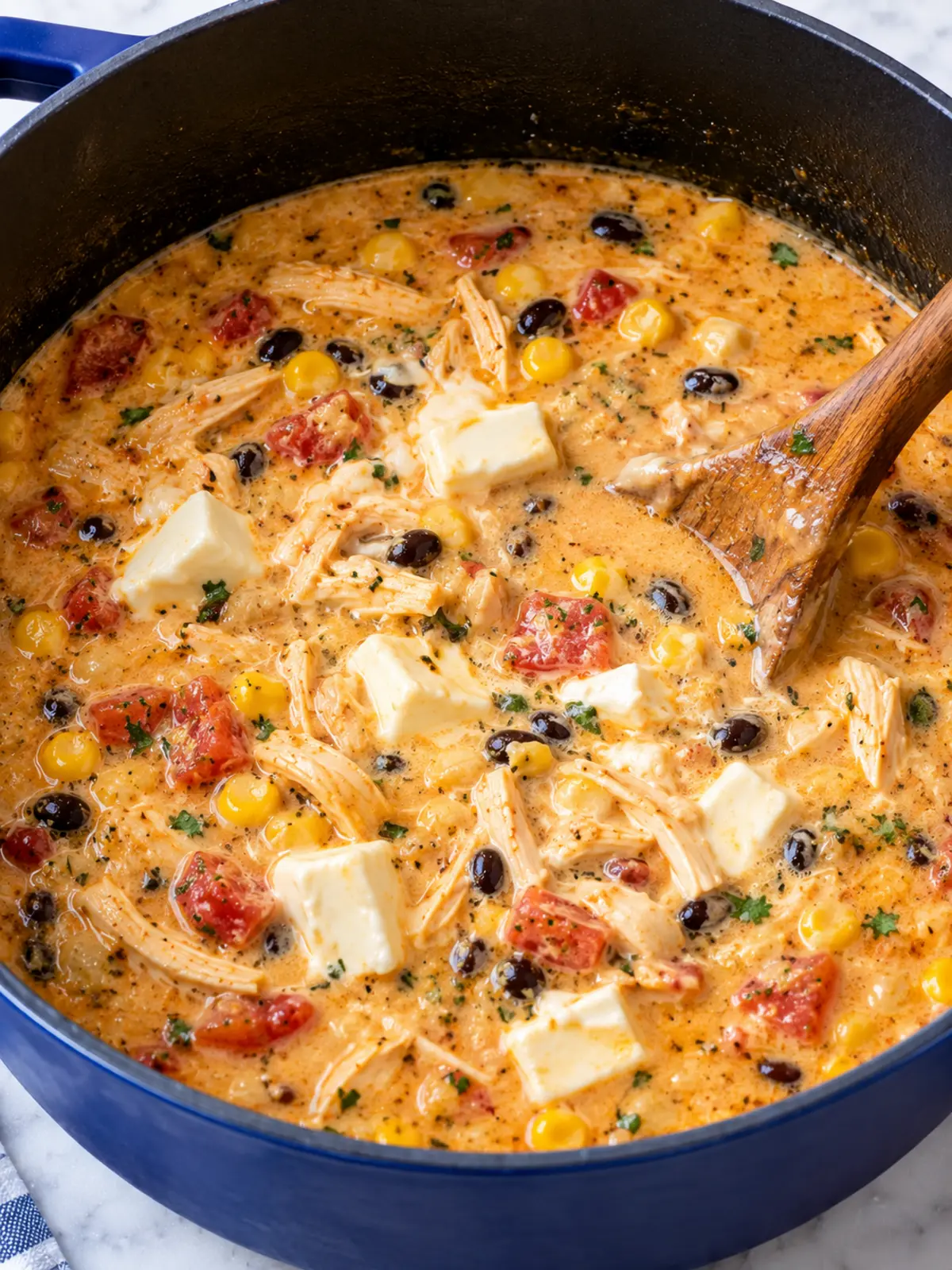 Chicken Taco Soup Recipe — process