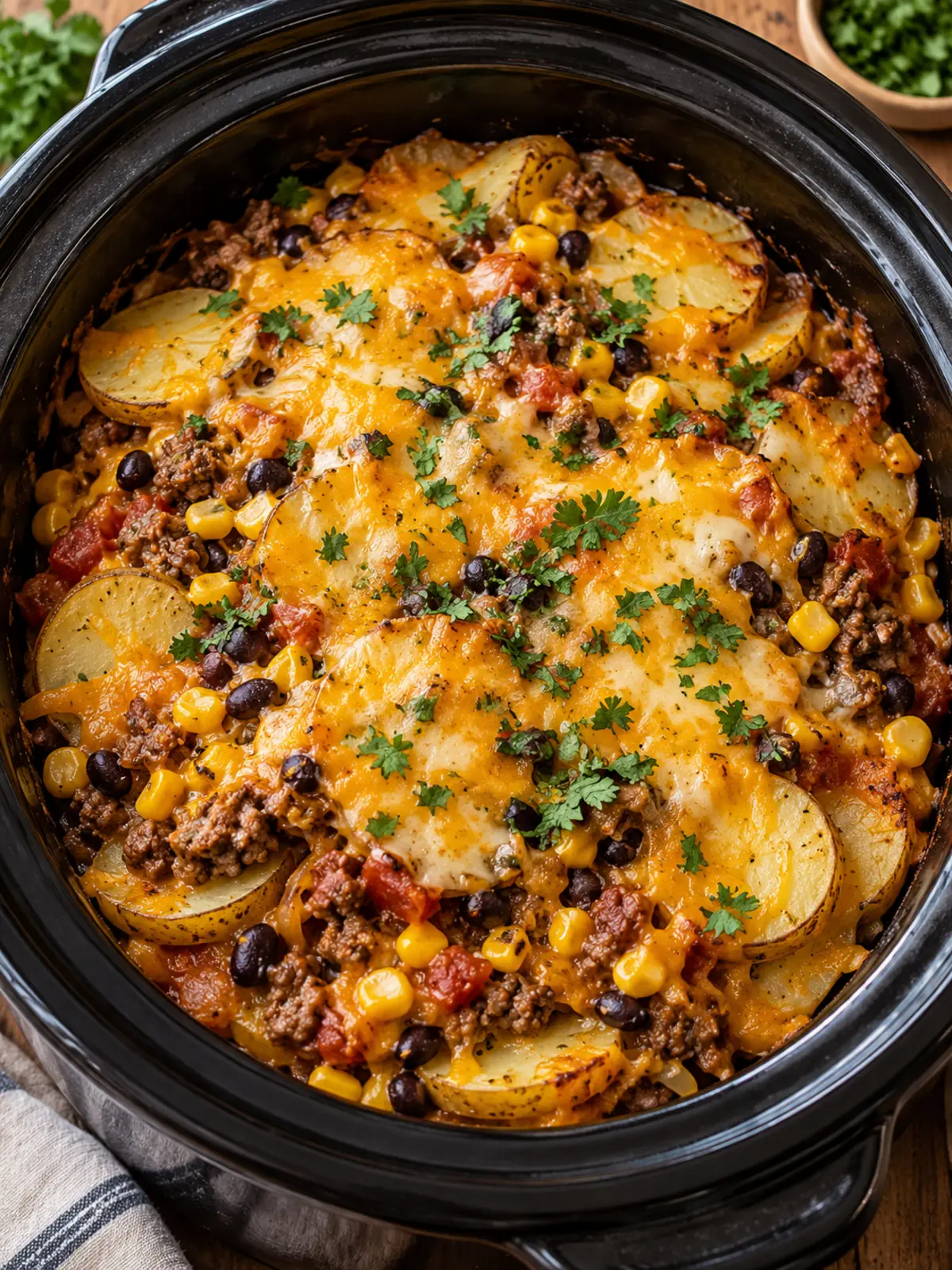 Crockpot Cowboy Casserole Recipe — finished dish