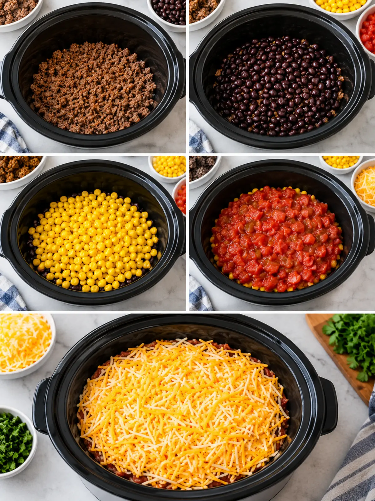 Crockpot Cowboy Casserole Recipe — process