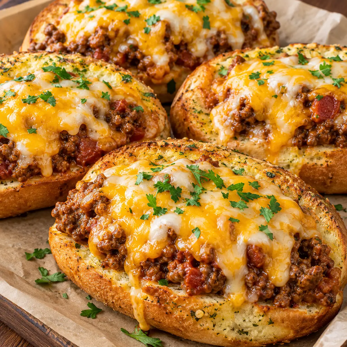 Garlic Bread Sloppy Joes - Comfort Food Delight — featured