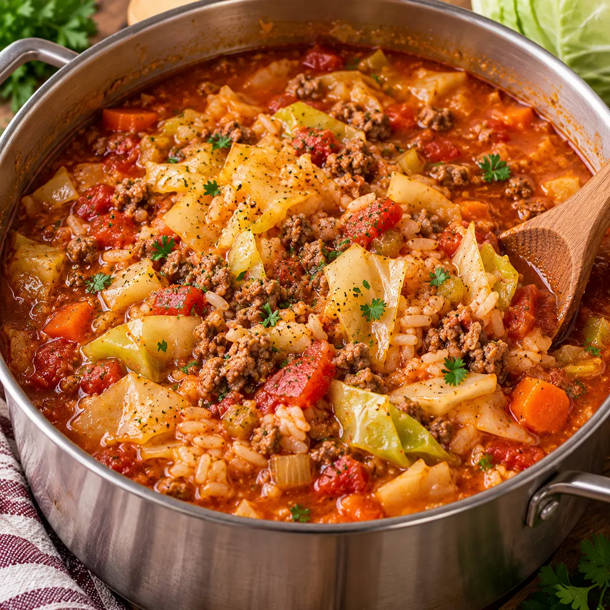 Hamburger Cabbage Soup: Hearty and Filling — featured