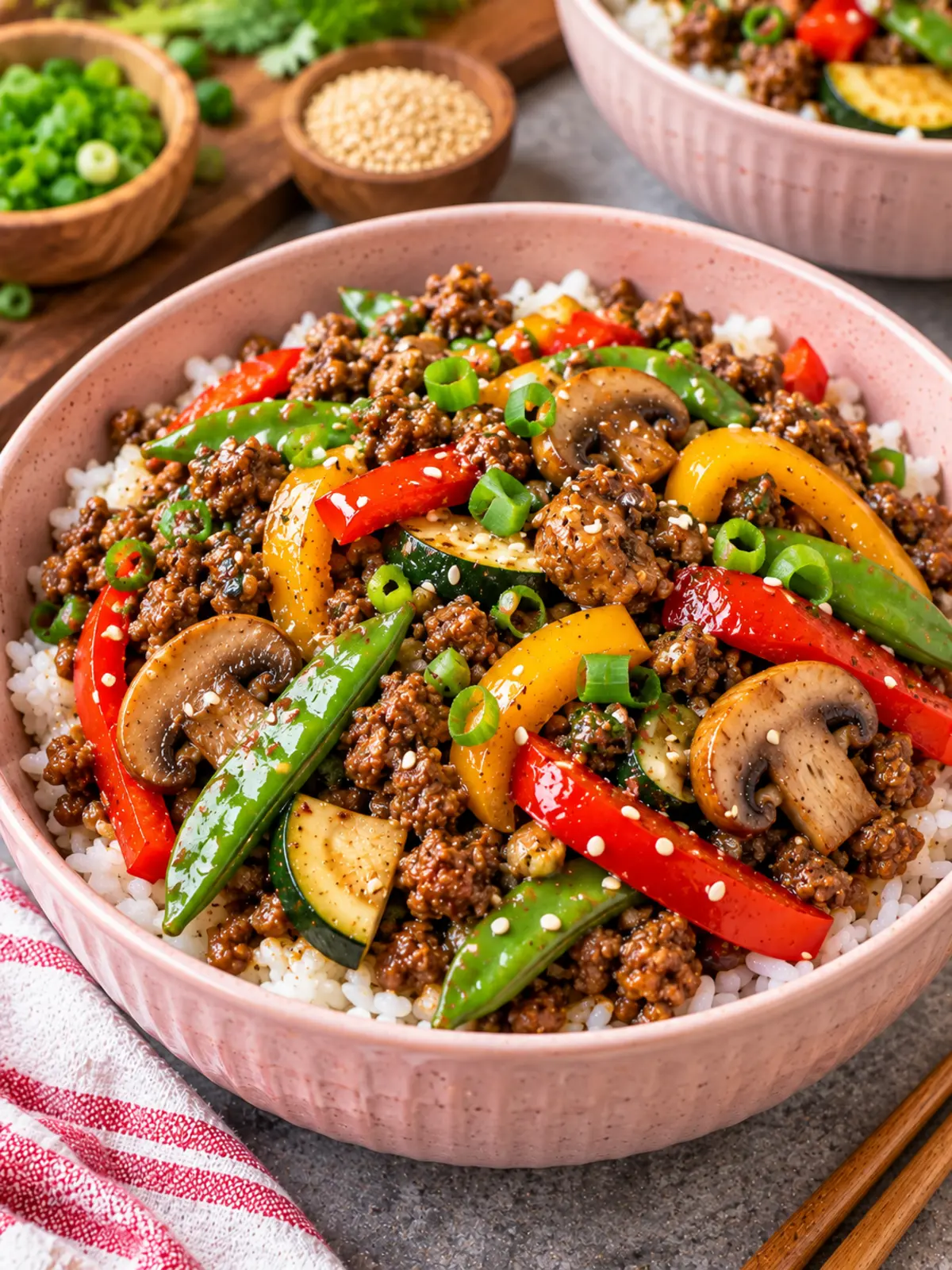 Healthy Chinese Ground Beef Stir Fry Recipe — final dish image