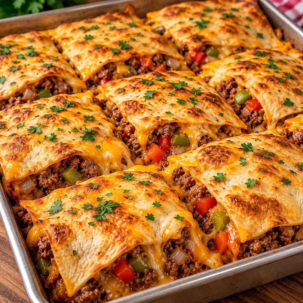 Crispy Cheesy Sheet Pan Tacos - A Perfect Family Meal — featured