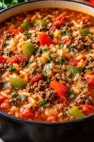 Stuffed Bell Pepper Soup - Hearty Comfort in a Bowl — featured