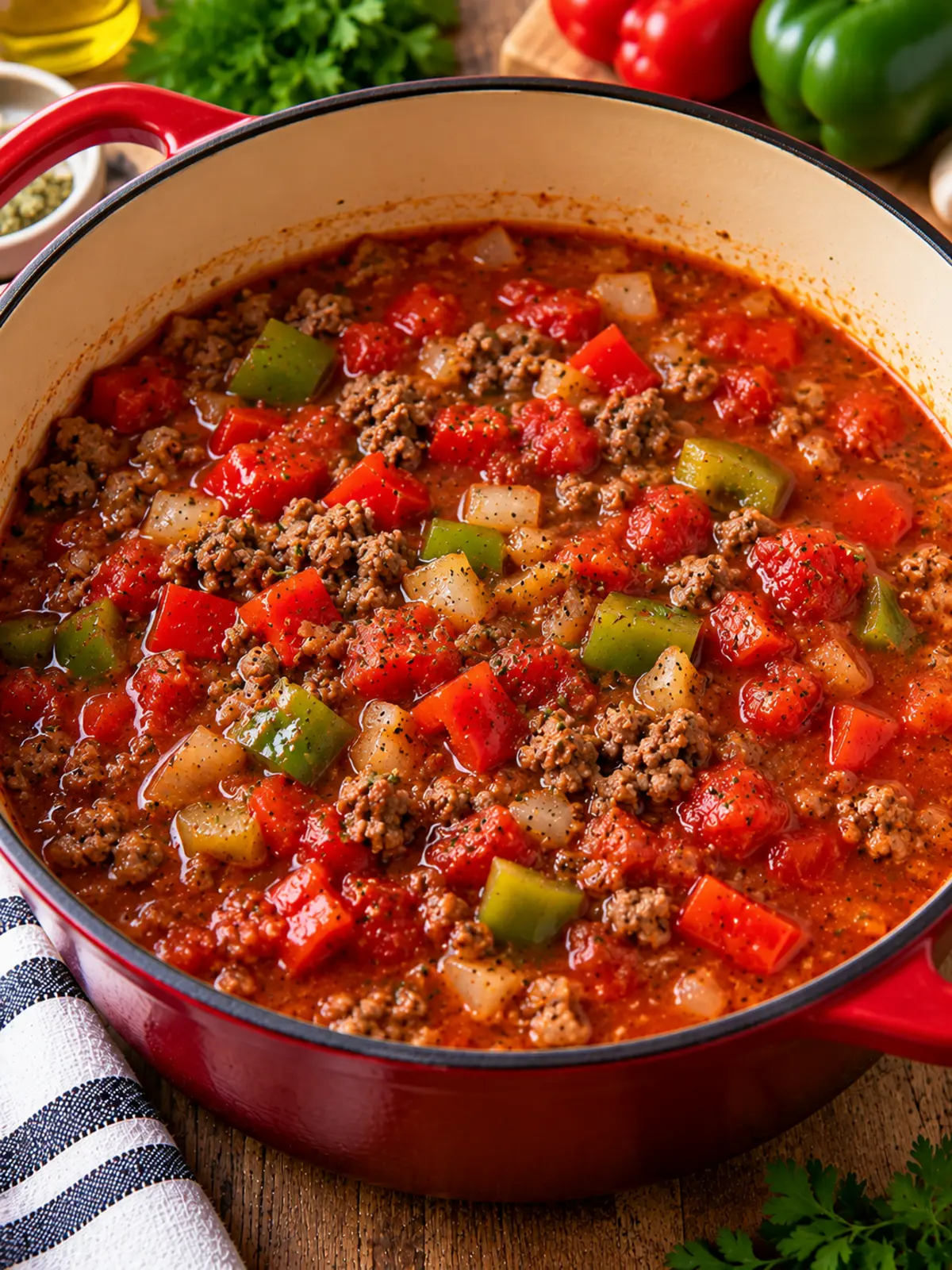Stuffed Bell Pepper Soup - Hearty Comfort in a Bowl — instructional